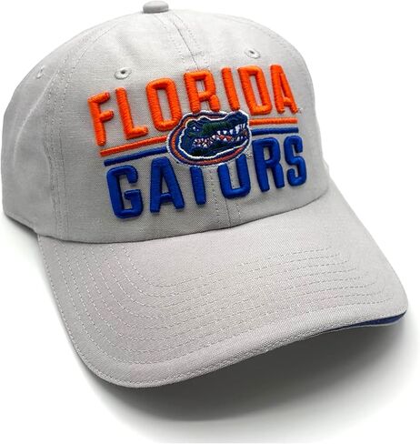 قبعة جامعة فلوريدا مرخصة رسميًا، قبعة كلاسيكية رمادية اللون، شعار فريق Gators قابلة للتعديل، مقاس مريح ومطرزة in Saudi Arabia
