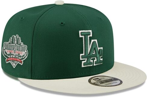 New Era LA Los Angeles Dodgers 9FIFTY Cooperstown Dodgers Stadium الذكرى الأربعين (1962-2002) قبعة برقعة جانبية، قبعة in Saudi Arabia
