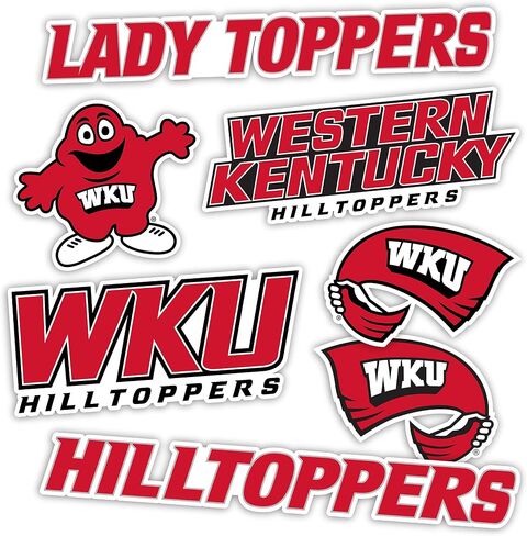 Desert Cactus Western Kentucky University Sticker Western Kentucky Hilltoppers Vinyl Decal Laptop Water Bottle Car Scrapbook Sheet (Type 2) in Saudi Arabia