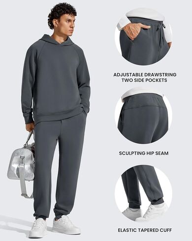 G4Free الرجال Smoofit الصوف مبطن ركض السراويل الشتاء الحرارية Sweatpants الدافئة عارضة صالة الرباط مع جيوب in Saudi Arabia