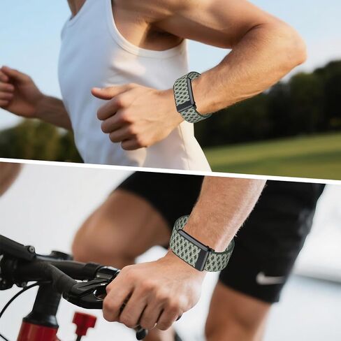 Wrist Band For WHOOP 5.0, Adjustable Sport Comfort Nylon Elastic Braided Wristband with Velcro, Replacement Wrist Strap with Breathable, Lightweight Sport Strap in Saudi Arabia