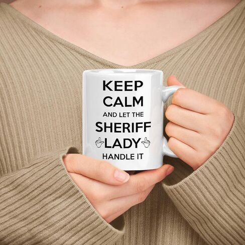 Gift For Public Information Officer 11oz, 15oz White Ceramic Mug - Keep Calm & Let The Public Information Officer Lady Handle It in Saudi Arabia