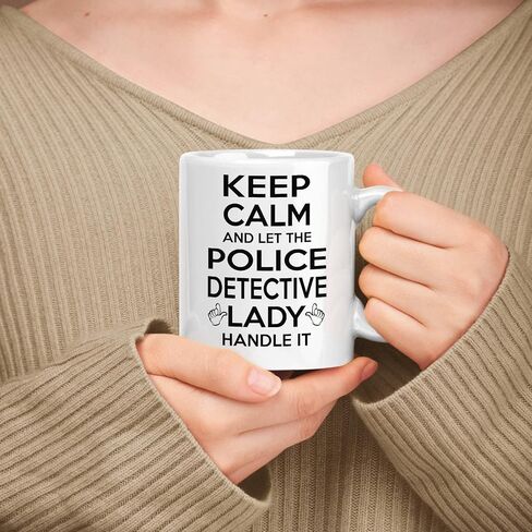 Gift For Public Information Officer 11oz, 15oz White Ceramic Mug - Keep Calm & Let The Public Information Officer Lady Handle It in Saudi Arabia