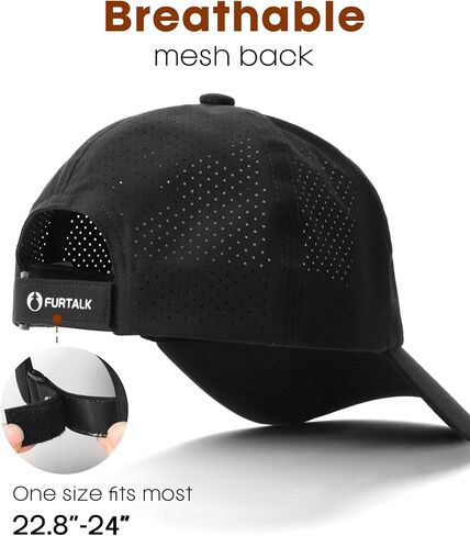 FURTALK Lightweight Quick Dry Baseball Cap Breathable Tucker Hat Laser Cut Air Mesh-Back Cooling Golf Hat in Saudi Arabia