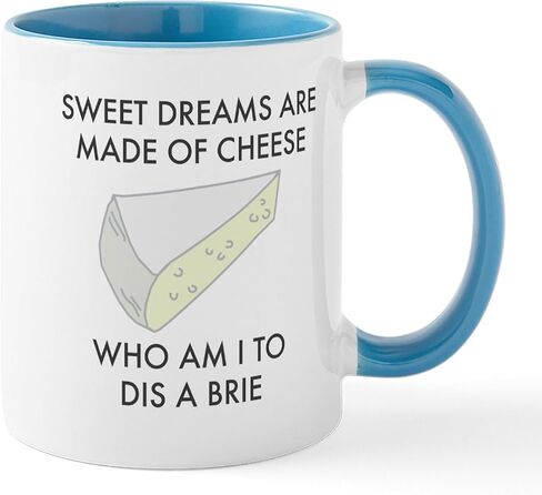 CafePress Sweet Dreams Are Made Of Cheese Mugs 11 oz (325 ml) Ceramic Coffee Mug in Saudi Arabia