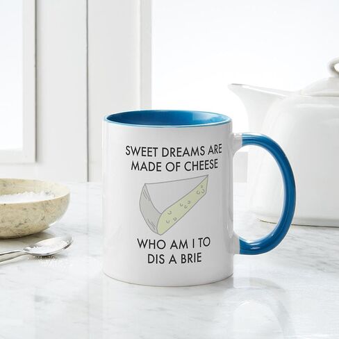 CafePress Sweet Dreams Are Made Of Cheese Mugs 11 oz (325 ml) Ceramic Coffee Mug in Saudi Arabia