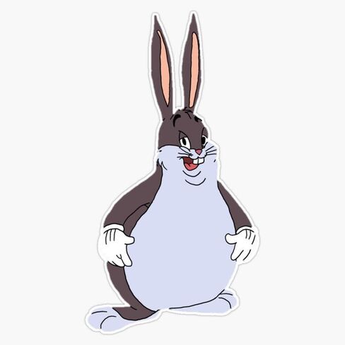 كبير Chungus ملصق الفينيل ملصقات للسيارة متعددة الأشكال ملصق مائي مقاوم للماء 5" in Saudi Arabia