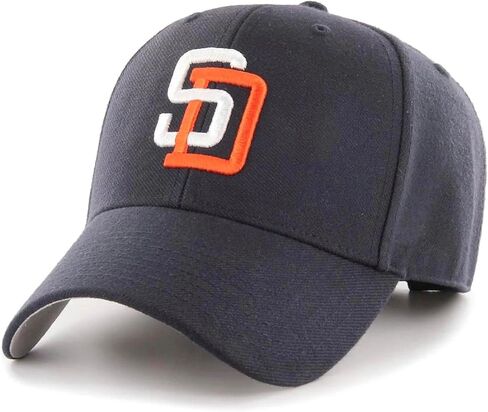 Officially Licensed San Diego Youth Boys Girls Navy Baseball Hat Classic Primary Team Logo Adjustable MVP Kids Blue Cap in Saudi Arabia