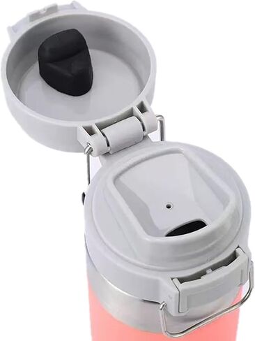 عبوة واحدة من غطاء بديل لـ Stanley Quick Flip GO، غطاء علوي مناسب لكأس ستانلي 24oz 36oz، غطاء زجاجة مياه بزر واحد متوافق مع ملحقات Stanley Quick Flip GO، مانع للتسرب (رمادي) in Kuwait