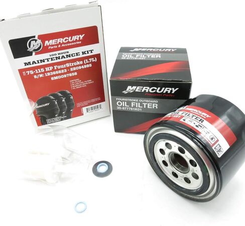طقم صيانة MERCURY OEM 100 ساعة - 75-115HP رباعي الأشواط 1.7L خارجي 8M0097856 in Saudi Arabia