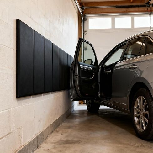 Gym Wall Padding 1 pcs 23.6x60 in Basketball Court Wall Protector Kids Wall Padding 2" Thick High-Density Protective Pads Durable Wall Pads for Garage, Basement Taekwondo Safety (Black) in Kuwait