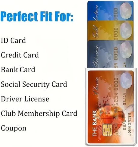 20Pcs Clear PVC Water Resistant Plastic Sleeves for New Medicare Social Security Business ID Credit Cards (20 Pcs, Clear in Saudi Arabia