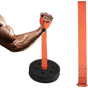 Arm Wrestling Training Loading Strap, Ideal for Wrist Forearm and Biceps Workouts Muscle Strength Workouts Tools Suitable for Home and Gym Training for 1-2 inches Barbell Plates in Kuwait