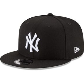 قبعة New Era MLB 9FIFTY الأساسية القابلة للتعديل مقاس واحد يناسب الجميع (نيويورك يانكيز أسود أبيض)، متعددة in Kuwait