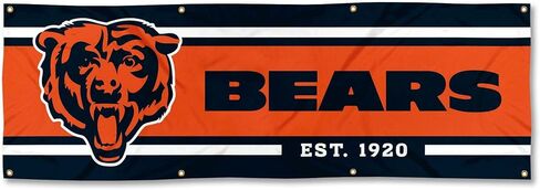 Chicago Bears Large 2x6 Foot Banner in Saudi Arabia