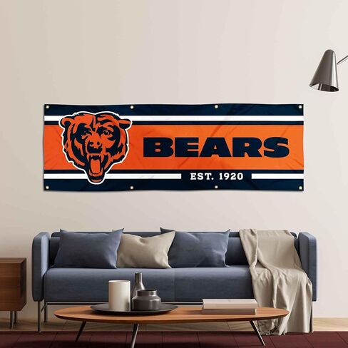 Chicago Bears Large 2x6 Foot Banner in Saudi Arabia