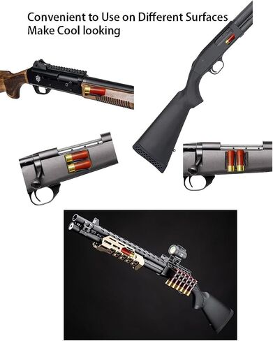 GOTICAL Shotgun 12Ga Single Extra Shell Holder, Caddy, Extra Round, Stage Saver, Ammo Shell holde, Shotgun Accessories with 3M Tape in Saudi Arabia