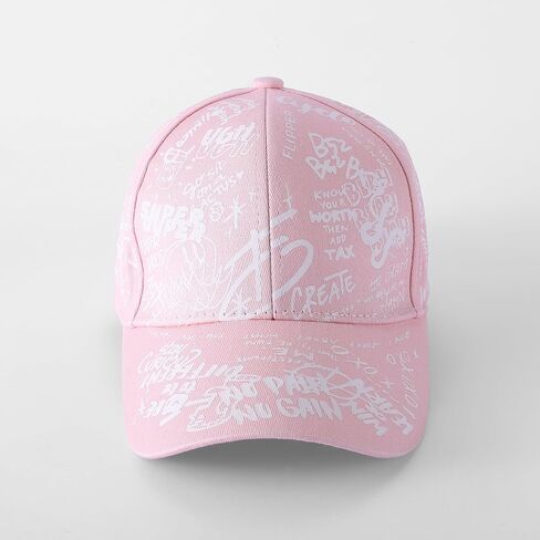 Washed Cotton Baseball Cap for Women Men- Scrawl Distressed Soft Dad Hat with Adjustable Strap Unisex Casual Cap in Saudi Arabia