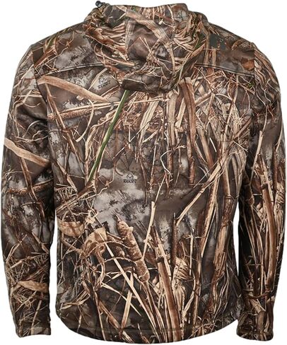 Gator Waders Mens Catahoula 1/2 Hoodie - Comfortable Interior Fleece Lining - Adjustable Hood & Waist - DWR Water Resistant in Saudi Arabia