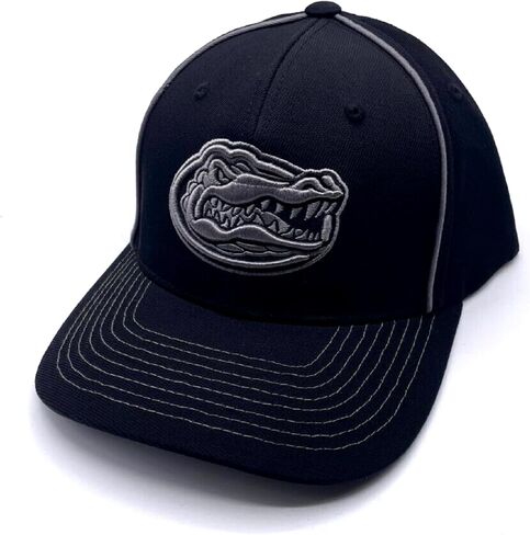 University Florida Hat Classic Adjustable Gators Team Logo Structured MVP Embroidered Cap (Nylon/Polyester, Black) in Saudi Arabia