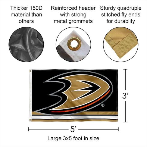 Anaheim Ducks Flag 3x5 Banner in Saudi Arabia