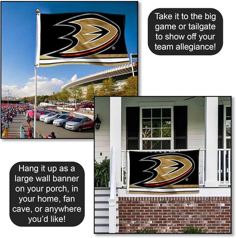 Anaheim Ducks Flag 3x5 Banner in Saudi Arabia