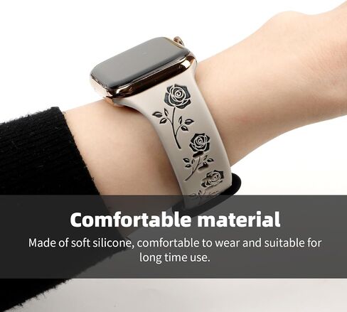 Adjustable Silicone Sport Strap for Smartwatch Soft Waterproof Replacement Wristband Compatible with Multiple Smartwatch in Saudi Arabia