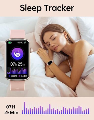 ساعة اللياقة البدنية مع مراقب معدل ضربات القلب، مستشعر الأكسجين في الدم، مقاومة للماء IP68، عداد الخطوات للرجال والنساء، عمر بطارية طويل in Saudi Arabia