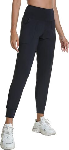 Women's Joggers High Waisted Yoga Pants with Pockets Loose Leggings for Workout, Yoga, Running in Saudi Arabia