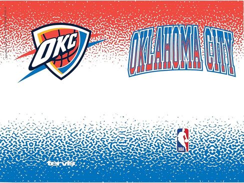 Tervis NBA Oklahoma City Thunder - Defend Made in USA Double Walled Insulated Tumbler Travel Cup Keeps Drinks Cold & Hot, 24oz with Straw Lid, Classic in Saudi Arabia