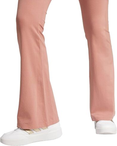adidas Womens Small Logo Single Jersey Flare Sportswear Leggings, Warm Clay/White, XX-Small in Saudi Arabia