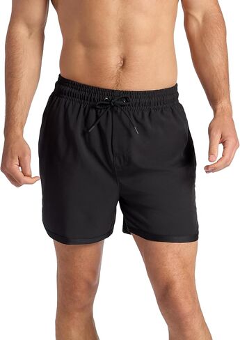 Gaiam Mens Lunge 5" Short, Standard Fit, Stretch Lightweight Material, Moisture-Wicking in Saudi Arabia