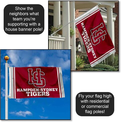 College Flags & Banners Co. Hampden Sydney Tigers Wordmark 3x5 Foot Flag in Saudi Arabia