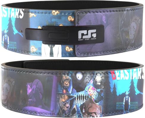 Anime Weight Lifting Belt – Premium Leather Gym Belt for Powerlifting, Bodybuilding & Strength Training – Adjustable Support for Men & Women – Otaku Fitness Gear – Anime Workout Accessories in Saudi Arabia