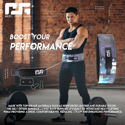 Anime Weight Lifting Belt – Premium Leather Gym Belt for Powerlifting, Bodybuilding & Strength Training – Adjustable Support for Men & Women – Otaku Fitness Gear – Anime Workout Accessories in Saudi Arabia