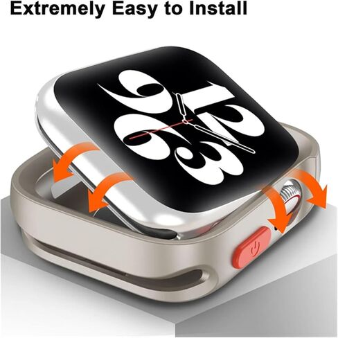Generic غطاء TPU لسلسلة ساعات Apple Ultra 49mm 9 8 7 41mm 45mm إطار ممتص للصدمات لحافظة iWatch 6 5 SE 4 40 44mm(Rose red,49mm) in Kuwait