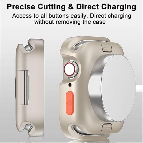Generic غطاء TPU لسلسلة ساعات Apple Ultra 49mm 9 8 7 41mm 45mm إطار ممتص للصدمات لحافظة iWatch 6 5 SE 4 40 44mm(Rose red,49mm) in Kuwait