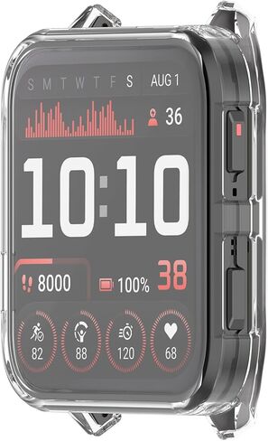 عبوتان من حافظات متوافقة مع Garmin Venu X1 مع واقي شاشة، غطاء مرن مقاوم للصدمات ومقاوم للخدش من مادة TPU لساعة Garmin Venu X1 الذكية (أسود/فضي) in Kuwait