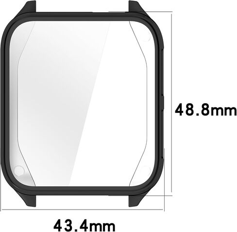 عبوتان من حافظات متوافقة مع Garmin Venu X1 مع واقي شاشة، غطاء مرن مقاوم للصدمات ومقاوم للخدش من مادة TPU لساعة Garmin Venu X1 الذكية (أسود/فضي) in Kuwait