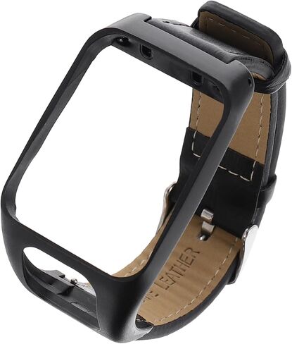 STOBOK Runner 3 Adventurer Retro Flat Leather Watch Band Replacement Strap Compatible with Tomtom Smartwatches Stylish Wristband for Sports and Casual Wear Brown in Saudi Arabia