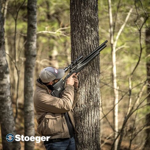 مسدس هواء Stoeger XM1 Scout PCP - عيار 25 - أسود اصطناعي مع سحب قابل للتعديل in Kuwait