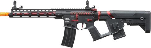 بندقية Lancer التكتيكية Gen 2 Enforcer Blackbird معدنية كاملة من Airsoft AEG مع Mosfet/ETU-Electric كامل/شبه تلقائي (يتضمن بطارية ليبو وشاحن) in Kuwait