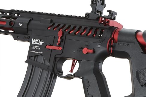 بندقية Lancer التكتيكية Gen 2 Enforcer Blackbird معدنية كاملة من Airsoft AEG مع Mosfet/ETU-Electric كامل/شبه تلقائي (يتضمن بطارية ليبو وشاحن) in Kuwait
