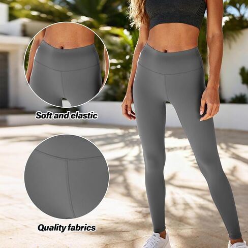 Womens Yoga Pants High Waist Tummy Control Workout Leggings Athletic Training Stretch Slim Fit Long Casual Gym Activewear in Saudi Arabia
