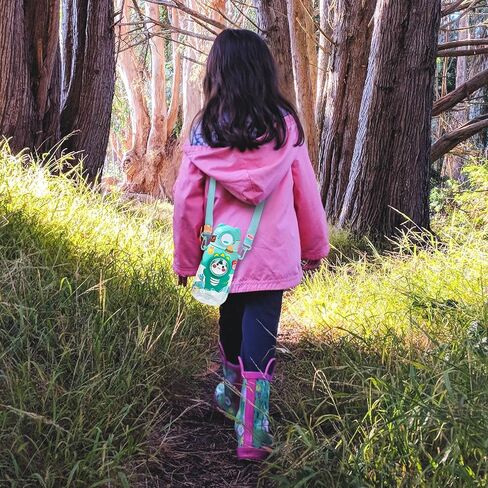 زجاجة مياه للأطفال - زجاجة مياه كاواي للفتيات - زجاجات مياه لطيفة بوزن 23 أونصة مع ملصقات - أكواب للأطفال الصغار مانعة للتسرب - هدية عيد ميلاد للفتيات in Kuwait