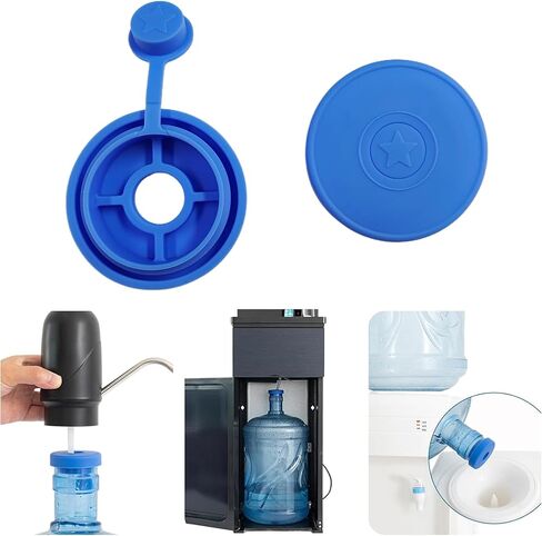 3 Pack 5 Gallon Water Jug Cap,Silicone Reusable Replacement Cap,Non Spill Bottle Caps for 55mm Bottle Water Dispenser Caps in Saudi Arabia