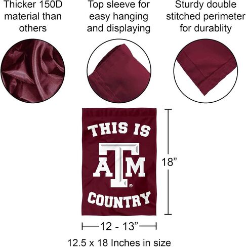 Texas A&M Aggies This is Aggies Country Garden Banner Flag in Saudi Arabia