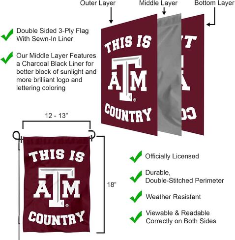 Texas A&M Aggies This is Aggies Country Garden Banner Flag in Saudi Arabia
