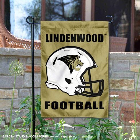 Lindenwood Lions Football Helmet Garden Yard Flag in Saudi Arabia