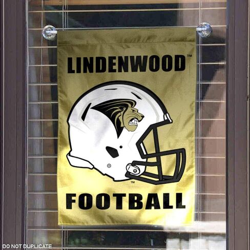 Lindenwood Lions Football Helmet Garden Yard Flag in Saudi Arabia